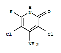 Structure of 4-amino-3,5-dichloro-6-fluoro-2-pyridone