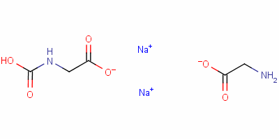 Structure of Disodium;2-aminoacetate;2-(carboxyamino)acetate