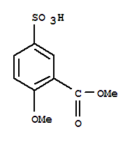 methyl 5-sulpho-o-anisate结构式