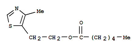 4-甲基-5-噻唑基乙醇己酸酯结构式