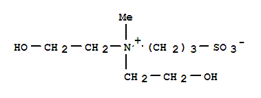 Structure of 1-Propanaminium,N,N-bis(2-hydroxyethyl)-N-methyl-3-sulfo-, inner salt
