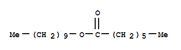Structure of decyl heptanoate