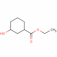 Chemical structure of ethyl 3-hydroxycyclohexanecarboxylate