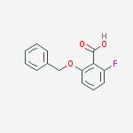 2-BENZYLOXY-6-FLUOROBENZOIC ACID结构式