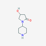 Structure of 4-HYDROXY-1-PIPERIDIN-4-YL-PYRROLIDIN-2-ONE