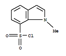1-METHYL-1H-INDOLE-7-SULFONYL CHLORIDE结构式