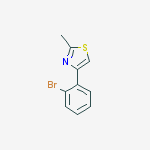 Structure of 4-(2-BROMOPHENYL)-2-METHYL-1,3-THIAZOLE
