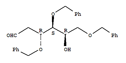 Structure of 3,4,6-TRI-O-BENZYL-2-DEOXY-D-GALACTOPYRANOSE