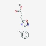 Structure of 3-[3-(2-METHYLPHENYL)-1,2,4-OXADIAZOL-5-YL]PROPANOIC ACID
