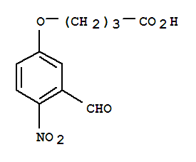 4-(3-FORMYL-4-NITRO-PHENOXY)-BUTYRIC ACID结构式