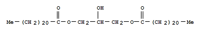 2-羟基丙烷-1,3-二基-二(二十二酸)酯结构式