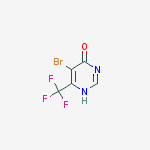 Structure of 5-BROMO-4-HYDROXY-6-TRIFLUOROMETHYLPYRIMIDINE