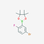 5-Bromo-2-fluorophenylboronic acid pinacol ester结构式