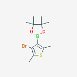 Structure of 2-(4-BROMO-2,5-DIMETHYLTHIOPHEN-3-YL)-4,4,5,5-TETRAMETHYL-1,3,2-DIOXABOROLANE