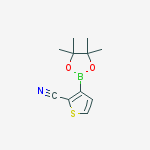 Structure of 3-(4,4,5,5-TETRAMETHYL-1,3,2-DIOXABOROLAN-2-YL)THIOPHENE-2-CARBONITRILE