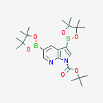 TERT-BUTYL 3,5-BIS(4,4,5,5-TETRAMETHYL-1,3,2-DIOXABOROLAN-2-YL)-1H-PYRROLO[2,3-B]PYRIDINE-1-CARBOXYLATE结构式