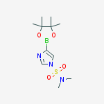 Structure of N,N-dimethyl-4-(4,4,5,5-tetramethyl-1,3,2-dioxaborolan-2-yl)imidazole-1-sulfonamide