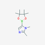 Structure of 1,2-Dimethyl-5-(4,4,5,5-tetramethyl-1,3,2-dioxaborolan-2-yl)-1H-imidazole