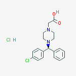 Structure of (R)-De(carboxymethoxy) Cetirizine Acetic Acid Hydrochloride