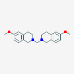 Structure of ISOQUINOLINE, 2,2'-METHYLENEBIS[1,2,3,4-TETRAHYDRO-6-METHOXY-