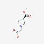 Structure of (R)-2-(3-(methoxycarbonyl)pyrrolidin-1-yl)acetic acid