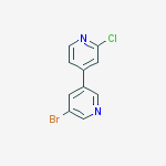 Structure of 5-BROMO-2-CHLORO-[3,4]-BIPYRIDINE