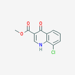 Structure of methyl 8-chloro-4-oxo-1H-quinoline-3-carboxylate
