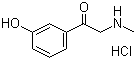 Structure of 1-(3-Hydroxyphenyl)-2-(methylamino)ethanone hydrochloride
