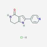1,5,6,7-Tetrahydro-2-(4-pyridinyl)-4H-pyrrolo[3,2-c]pyridin-4-one hydrochloride结构式
