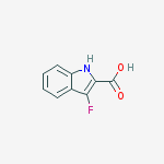 Structure of 3-Fluoro-1H-indole-2-carboxylic acid