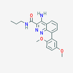 Structure of 4-amino-8-(2,5-dimethoxyphenyl)-n-propylcinnoline-3-carboxamide