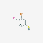 Structure of 3-BROMO-4-FLUOROTHIOPHENOL, 95%