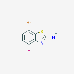 Structure of 2-Benzothiazolamine, 7-bromo-4-fluoro-