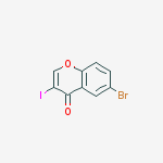 Structure of 6-Bromo-3-iodochromone