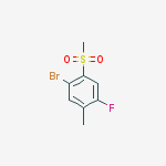 1-bromo-4-fluoro-5-methyl-2-methylsulfonylbenzene结构式