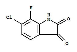 Structure of 6-Chloro-7-fluoro-1H-indole-2,3-dione