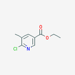 6-chloro-5-methylnicotinic acid ethyl ester结构式
