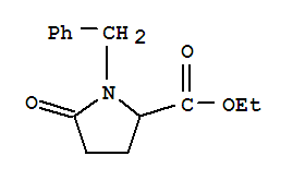 Structure of Proline, 5-oxo-1-(phenylmethyl)-,ethyl ester