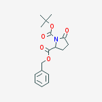 Structure of 2-benzyl 1-(2-methyl-2-propanyl) 5-oxo-1,2-pyrrolidinedicarboxyla Te
