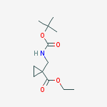 Structure of TERT-BUTYL (1-(ETHOXYCARBONYL)CYCLOPROPYL)METHYLCARBAMATE