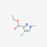 Structure of ETHYL 4-CHLORO-1-METHYL-1H-PYRAZOLE-3-CARBOXYLATE