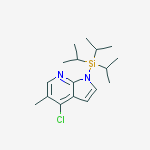 Structure of 4-CHLORO-5-METHYL-1-(TRIISOPROPYLSILYL)-1H-PYRROLO[2,3-B]PYRIDINE
