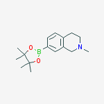 Structure of 1,2,3,4-TETRAHYDRO-2-METHYL-7-(4,4,5,5-TETRAMETHYL-1,3,2-DIOXABOROLAN-2-YL)-ISOQUINOLINE