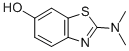 Structure of 6-BENZOTHIAZOLOL, 2-(DIMETHYLAMINO)-