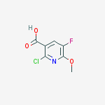 Structure of 2-chloro-5-fluoro-6-(Methyloxy)-3-pyridinecarboxylic acid