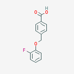 4-[(2-Fluorophenoxy)methyl]benzoic acid结构式