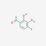 Benzaldehyde,  4-fluoro-2,3-dihydroxy-结构式