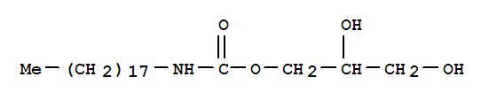 2,3-dihydroxypropyl octadecylcarbamate结构式