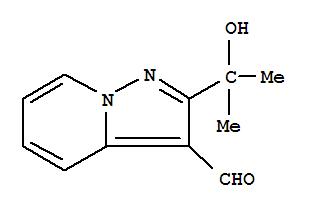 Structure of 2-(1-HYDROXY-1-METHYL--1-ETHYL)-PYRAZOLO[1,5-A]PYRIDINE-3-CARBALDEHYDE