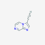 Structure of 3-Ethynylimidazo[1,2-a]pyrazine